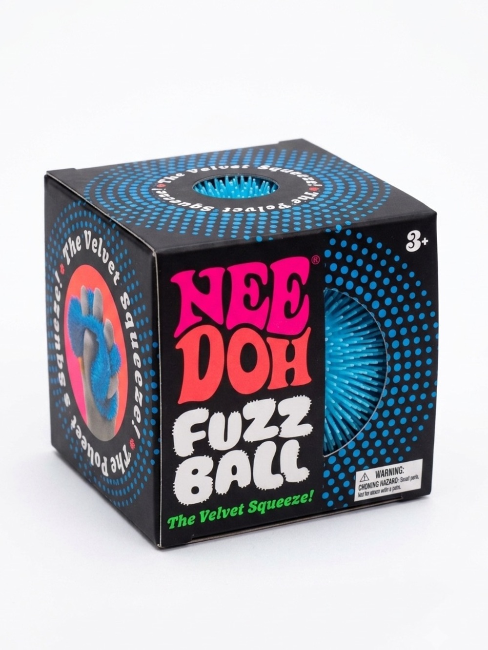 Nee Doh Blue Fuzz Ball  NEW Authentic Sealed NeeDoh Fuzzball teacher gift